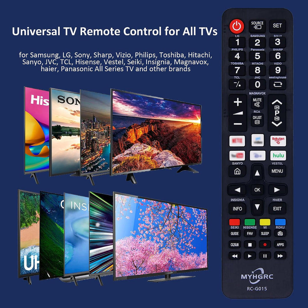 Universal TV Remote Control for LG, Samsung, Sony, Panasonic, Smart TV, Toshiba, Philips, TCL tv remote control universal for All TVs