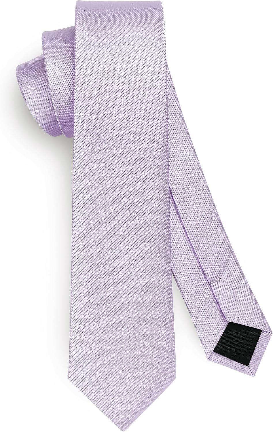 HISDERN Skinny Tie Solid Color 6cm Slim Ties for Men Wedding Classic Formal Business Necktie