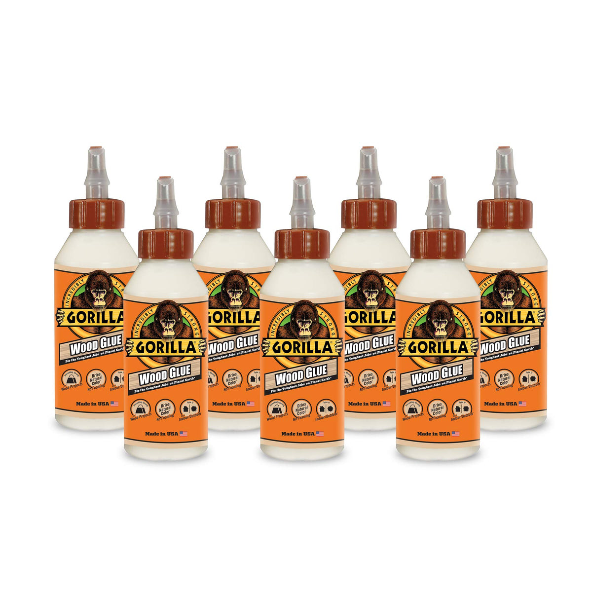 Gorilla Wood Glue, Fast Clamp, Water Resistant PVA, 8 oz