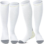 CAMBIVO Compression Socks for Women & Men 2 Pairs, Travel Flight Socks