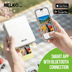 Nelko PP01 2x3 Portable Photo Printer with 20 Sheets, White