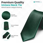Trimming Shop 5cm Slim Skinny Solid Colour Necktie for Mens