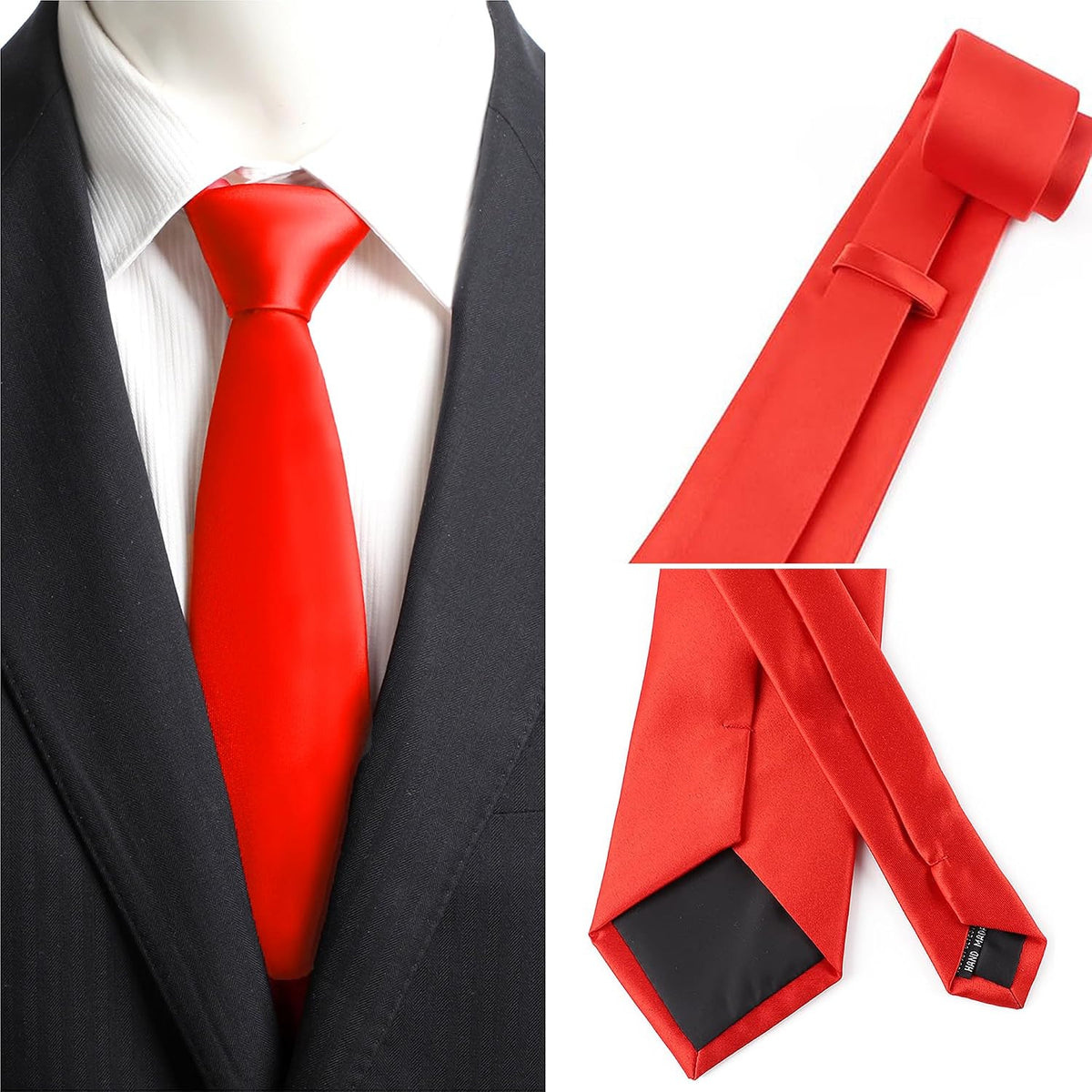 yenlk Men's Classic Necktie, Formal Tie for Weddings, Business and Prom