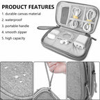 Teskyer Travel Cable Organiser Bag, Travel Essential, Dark Green