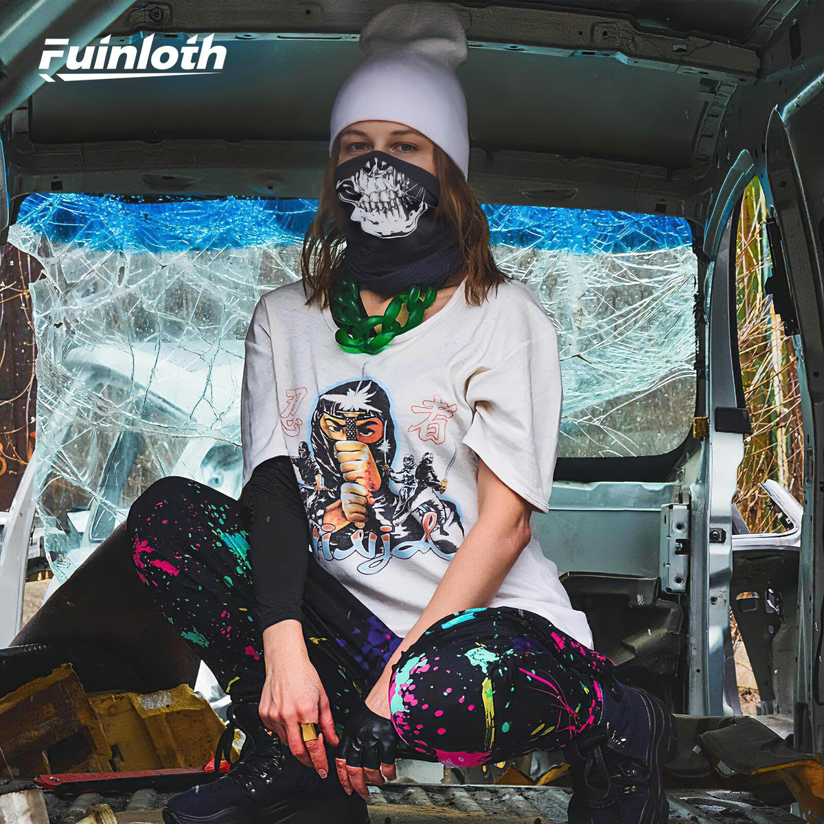 Fuinloth Balaclava Ski Mask Motorcycle Winter UV Protection Unisex