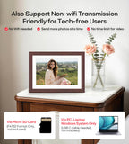 Frameo WiFi Digital Photo Frame 10.1 Inch - 1280x800 HD IPS Touch Screen Picture Frame Electronic, 32GB Memory, Auto Rotate, Wall Mountable, Digital PictureFrame for Sharing Photos and Videos