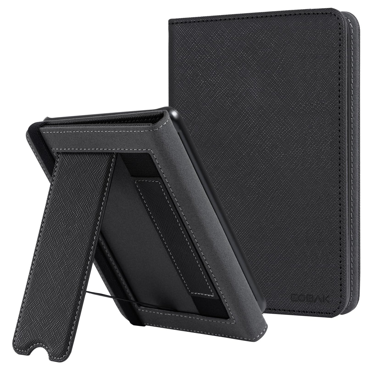 CoBak Case for 6" Kindle 11th Generation 2024 and 2022, Premium PU Leather Smart Cover with Auto Sleep/Wake for Kindle, Black