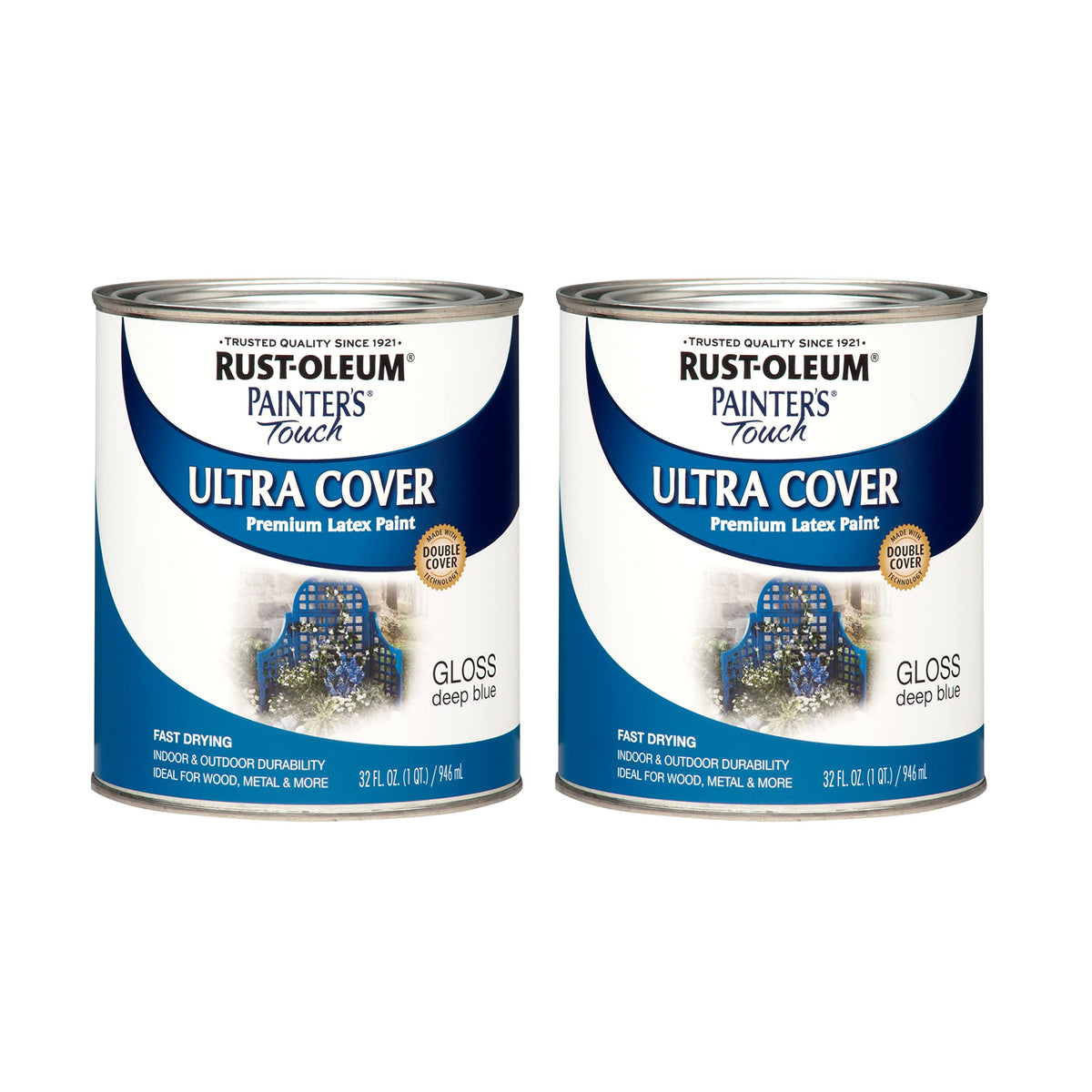 Rust-Oleum Painter's Touch Latex Brush-On Paint, Flat Black