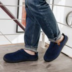MERRIMAC Men's Slip-on Slippers Memory Foam Non-slip Indoor House Shoes