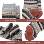 Ladies Socks Wool Thermal Fluffy Gifts For Women 5 Pairs