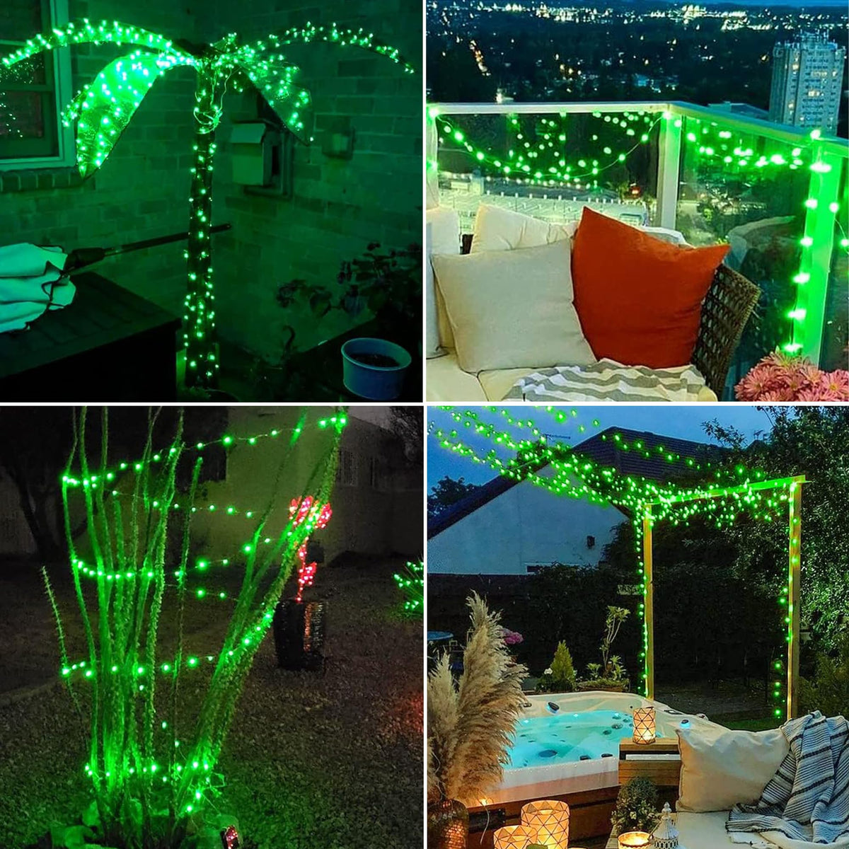 Joomer Solar Fairy Lights, 2-Pack Total 80FT 240LED Lights, Warm White