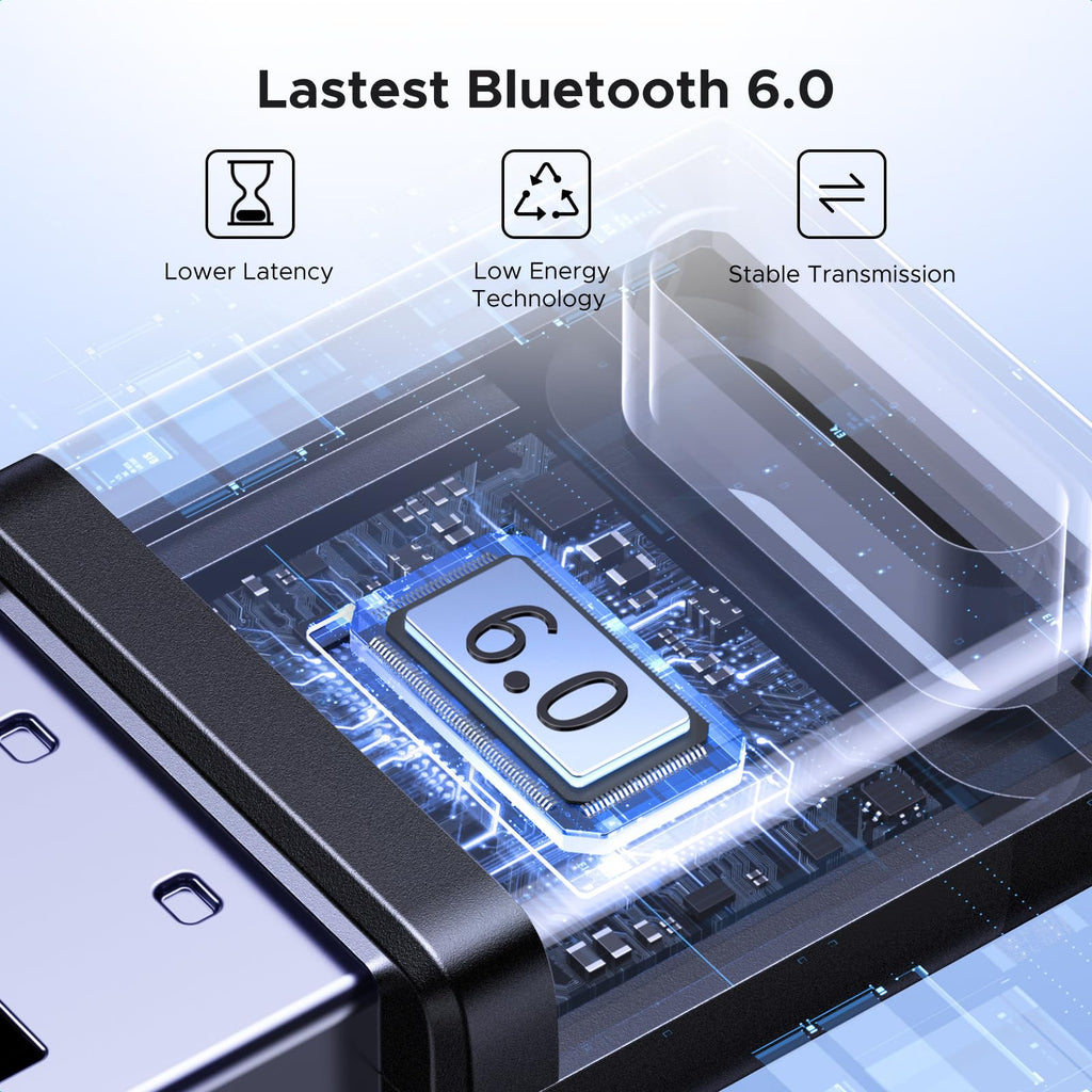 UGREEN Bluetooth 5.4 Adapter, USB Bluetooth Dongle for PC, Plug & Play