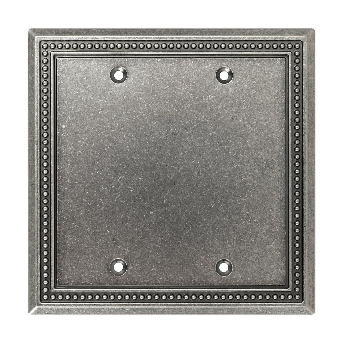 Sunken Pearls Heavy-Duty 4 Toggle Light Switch Plate, Antique Brass, 1 Pack