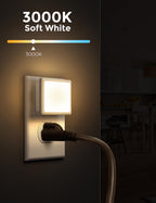 L LOHAS LED Night Lights Plug into Wall 2-Pack, 0.3W Plug in Night Light