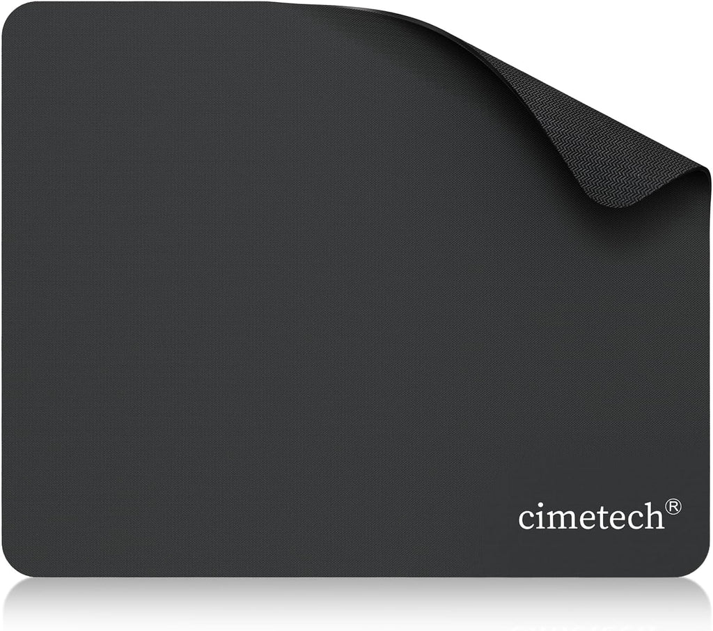 cimetech Mouse Mat, Gaming Mouse Pad, Ultra Thin Portable Mousepad, Black