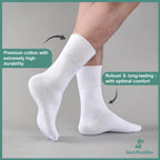 SockWaddles Diabetic Socks for Men & Women, 6 Pairs, Soft Loose Top