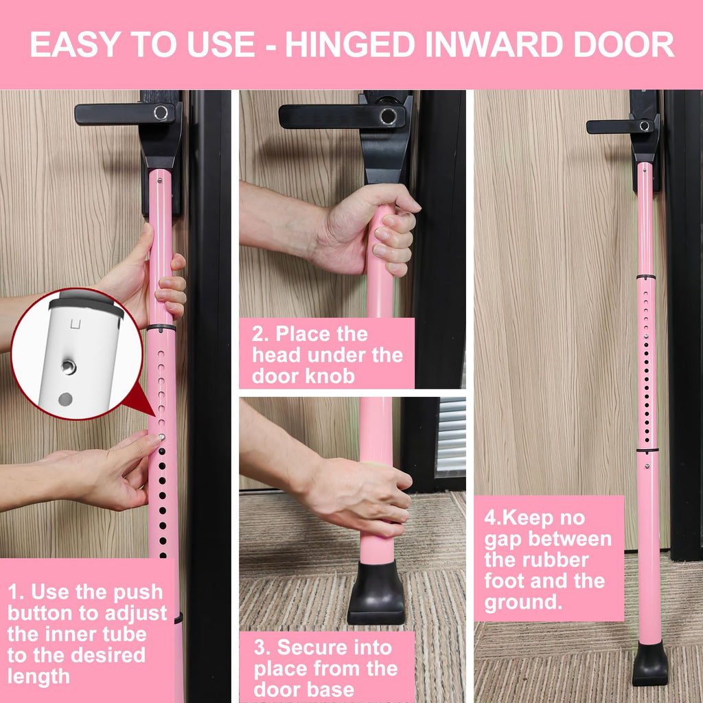 AceMining Door Security Bar, Patio Door Lock, 20-50 in