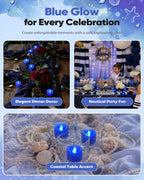 Homemory 24-Pack Flameless Tea Lights Candles Battery Operated, 200+ Hours