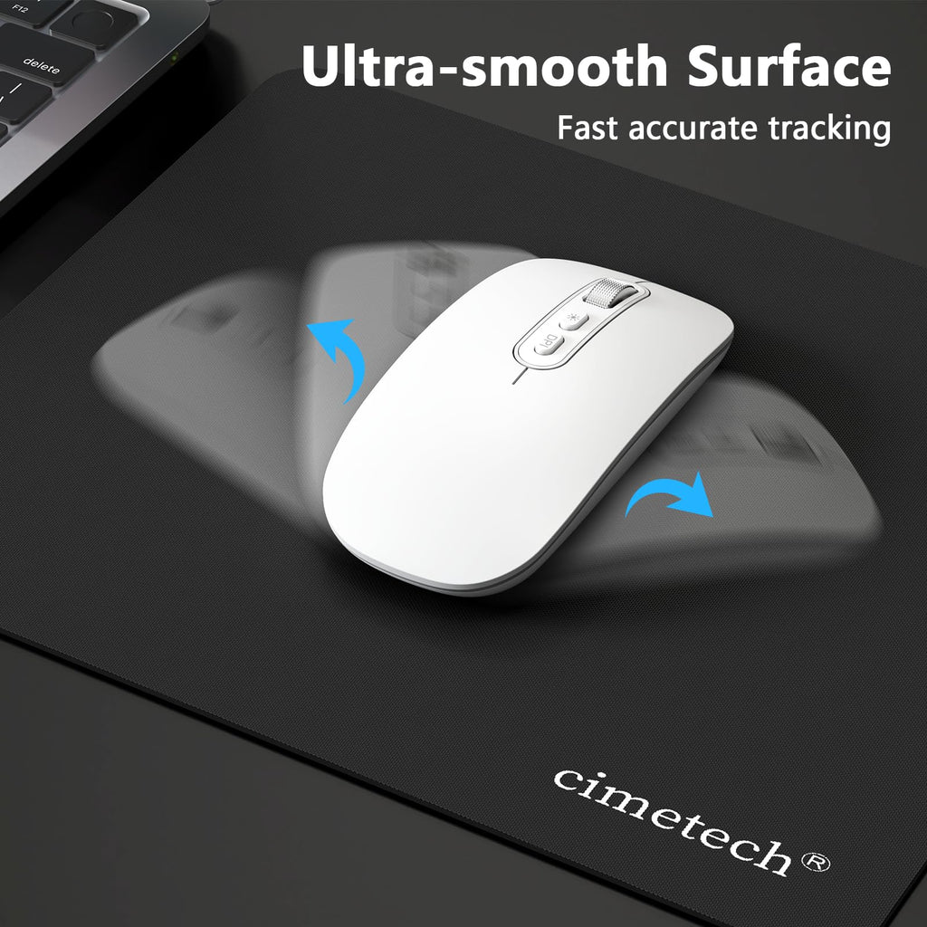 cimetech Mouse Mat, Gaming Mouse Pad, Ultra Thin Portable Mousepad, Black