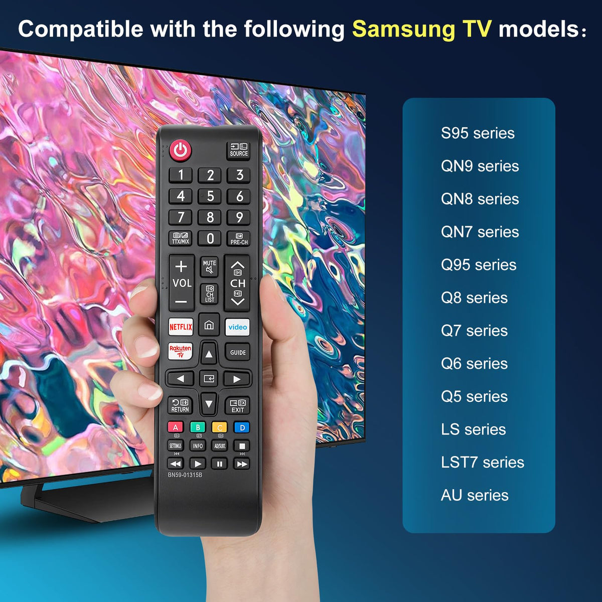 for Toshiba Remote Control T-8561, Universal for Toshiba Smart TVs