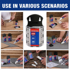 WORKPRO Utility Knife Blades, 100-Pack SK5 Steel Blades with Dispenser