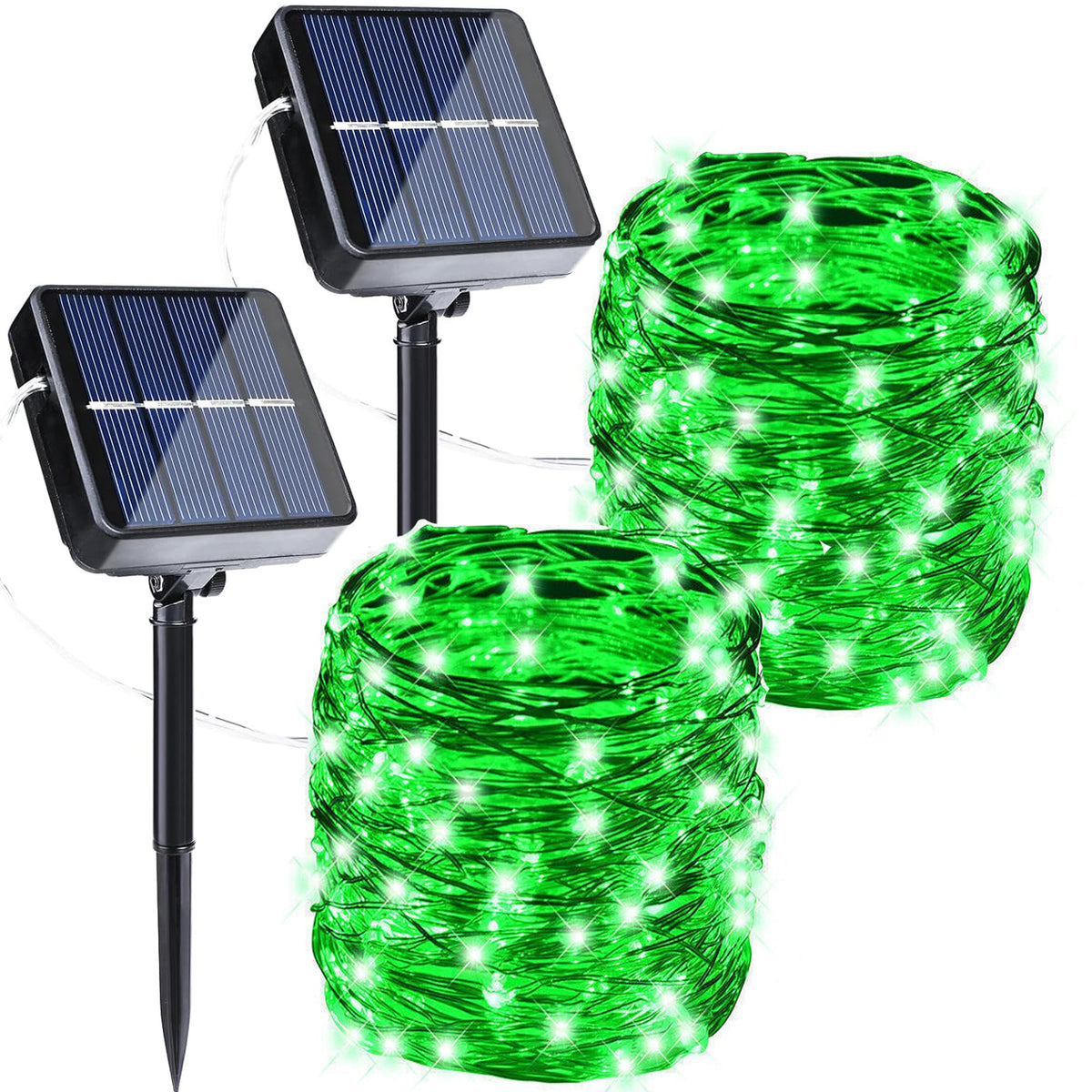 Joomer Solar Fairy Lights, 2-Pack Total 80FT 240LED Lights, Warm White