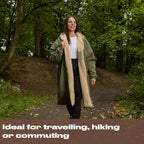 OHS Adults Drying Robe, Gifts for Women Outdoor Water-Resistant Changing Robe Womens Jacket Comfy Sherpa Privacy Robes for Women Men, Stay Dry Swimming Camping Drying Robes - S/M, L/XL