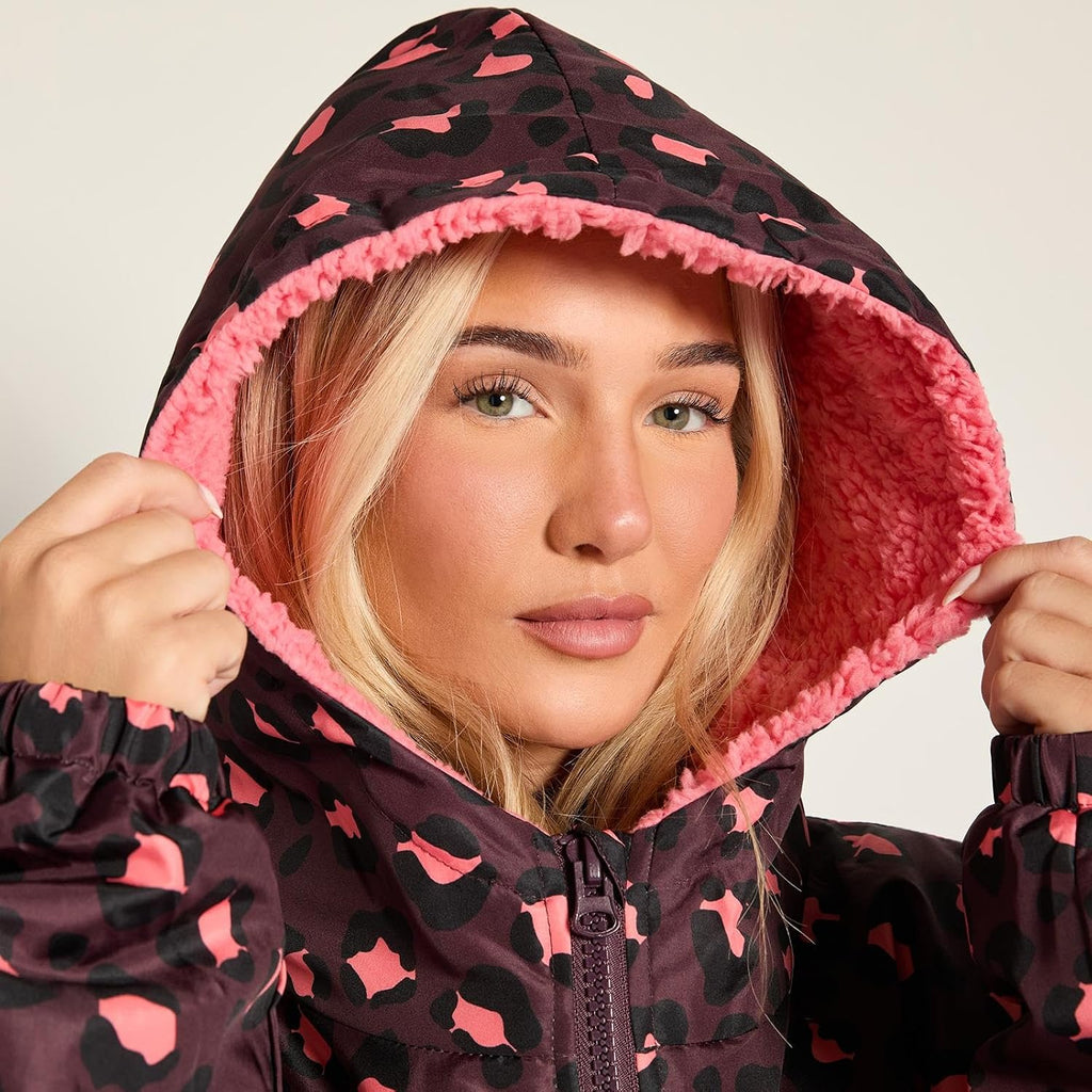 OHS Adults Drying Robe, Water-Resistant Changing Robe Gifts for Women Comfy Sherpa Privacy Robes for Women Men, Stay Dry Jacket Swimming Camping Drying Robes - S/M, L/XL