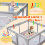 CHOLY Baby Playpen for Babies and Toddlers, Durable Play Pen