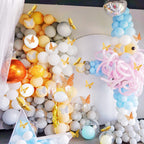 SAOROPEB 3D Butterfly Wall Decor 48 Pcs Gold Butterfly Birthday Decorations
