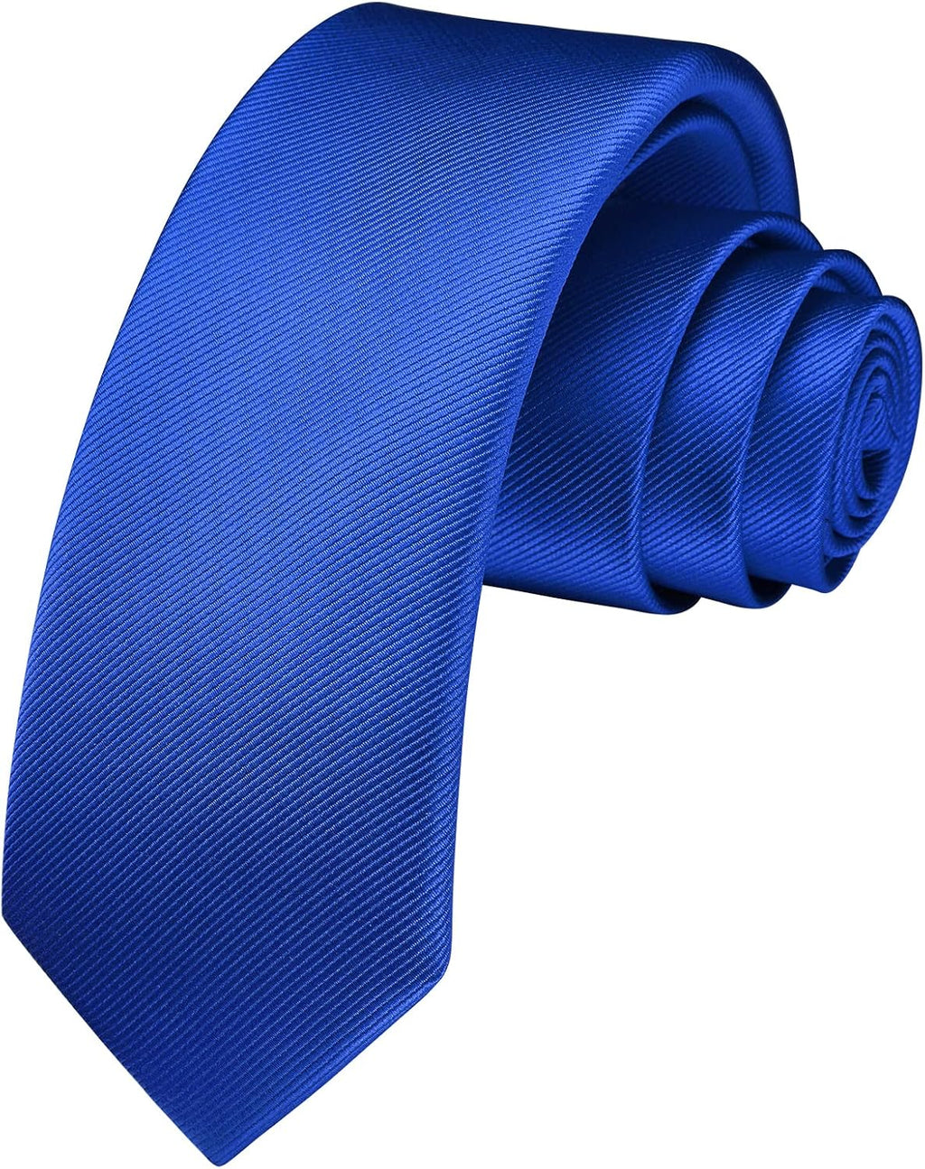 HISDERN Skinny Tie Solid Color 6cm Slim Ties for Men Wedding Classic Formal Business Necktie