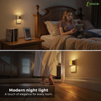 L LOHAS LED Night Lights Plug into Wall, Dimmable Night Light 2 Pack
