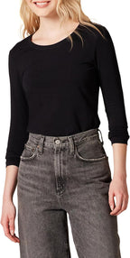 Amazon Essentials Women's Regular-Fit Long-Sleeve Crewneck T-Shirt