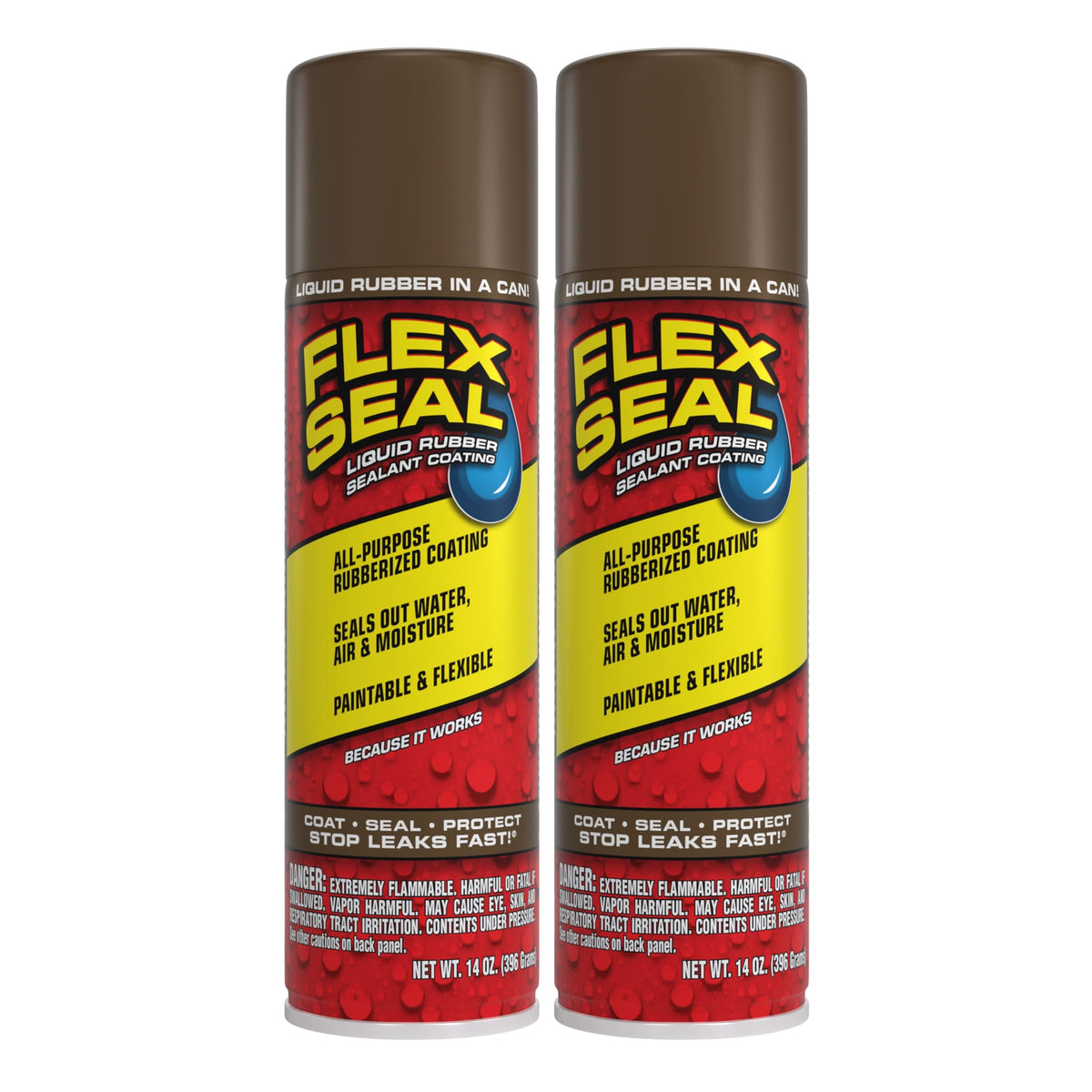 Flex Seal Spray Rubber Sealant Coating, Waterproof, Clear, 14 oz, 1-Pack