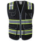 JKSafety Safety Vest for Men Women Reflective Hi Vis JK150 Green 3XL