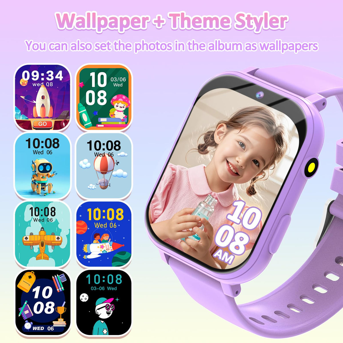 Kids Smart Watch for Boys Girls, Smart Watch for Kids Fitness Watch