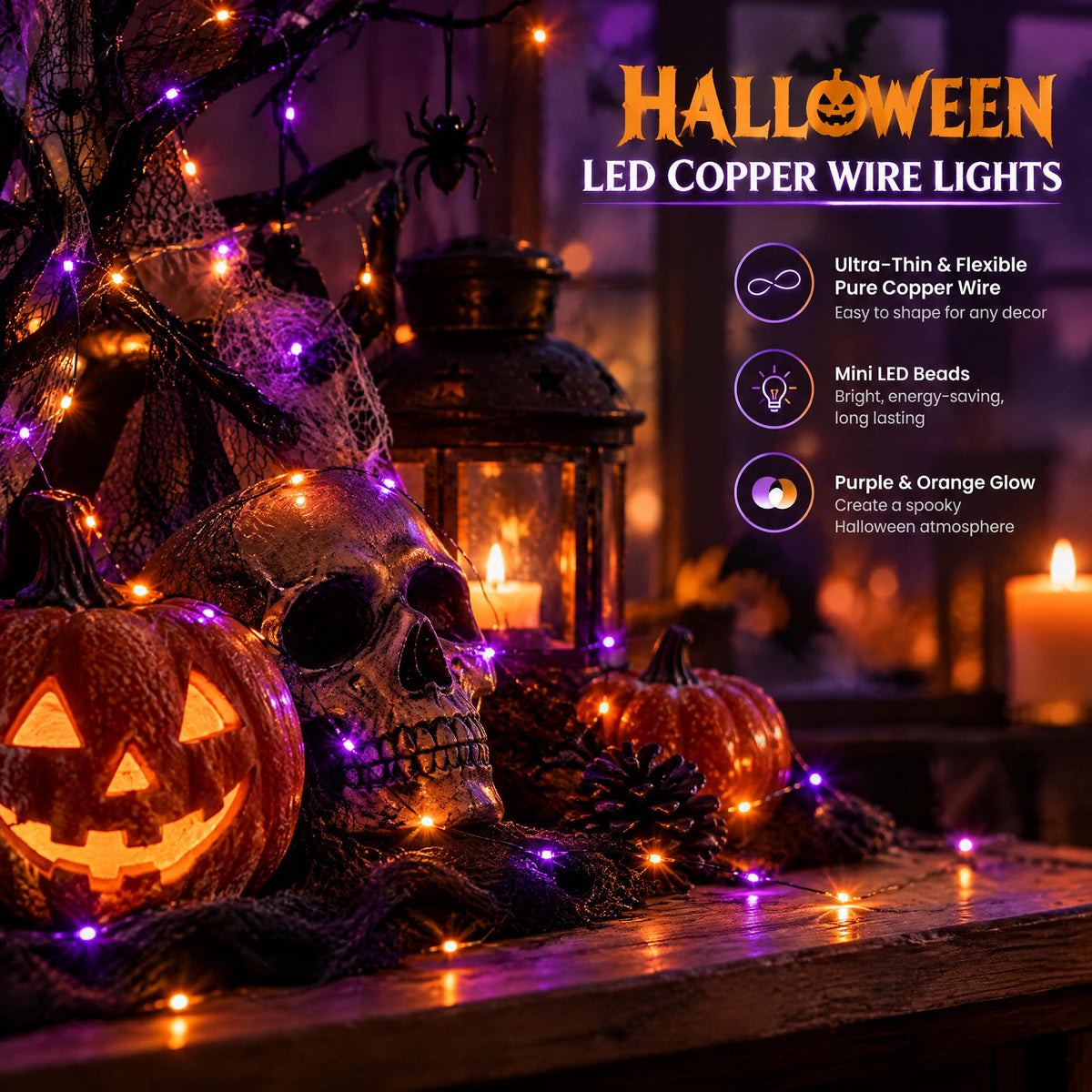Dazzle Bright Fairy Lights Battery Operated, 20 FT 60 LED Silver Wire Waterproof Battery Operated String Lights, Christmas Decorations for Indoor Outdoor Bedroom Yard Decor, Red