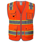 JKSafety Safety Vest for Men Women Reflective Hi Vis JK150 Green 3XL