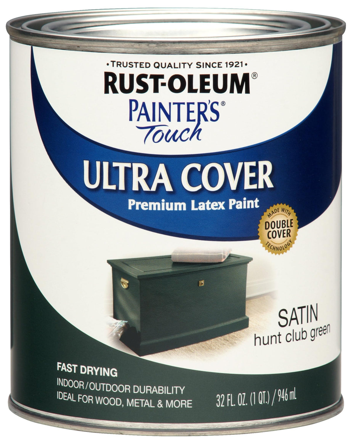 Rust-Oleum Painter's Touch Latex Brush-On Paint, Flat Black