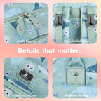 Dikaslon Baby Changing Bag Backpack, Large Nappy Back Pack Multifunction Baby Bags with Portable Changing Mat, Pacifier Holder, and Stroller Straps, for Mom and Dad