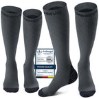 CAMBIVO Compression Socks for Women & Men 2 Pairs, Travel Flight Socks
