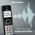 VTech EA5001 DECT Cordless Phone with Nuisance Call Blocker,Easy-to-Read Backlit Display,Landline Phone with 18 Hours Talk-time,Volume Booster,Handsfree Speakerphone,Speed Dial,2-Handset