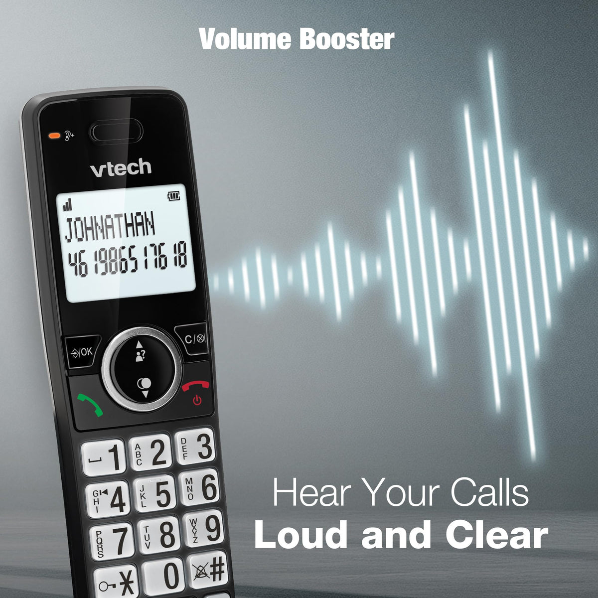 VTech EA5001 DECT Cordless Phone with Nuisance Call Blocker,Easy-to-Read Backlit Display,Landline Phone with 18 Hours Talk-time,Volume Booster,Handsfree Speakerphone,Speed Dial,2-Handset