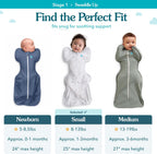 Love To Dream Swaddle Up, S 3.5-6kg, Olive Twigs, 1.5 Tog