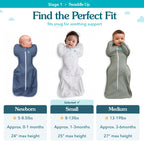 Love To Dream Swaddle Up, S 3.5-6kg, Olive Twigs, 1.5 Tog