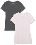Amazon Essentials Women's Regular-Fit Short-Sleeve Crewneck T-Shirt, Multipacks