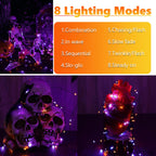 Joomer Solar Fairy Lights, 2-Pack Total 80FT 240LED Lights, Warm White