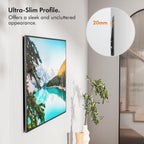 VonHaus TV Wall Bracket for 32-75" Screens, Ultra-Slim TV Bracket with Spirit Level, Flat to Wall Mount, 55kg Capacity, Max VESA : 400x400 mm