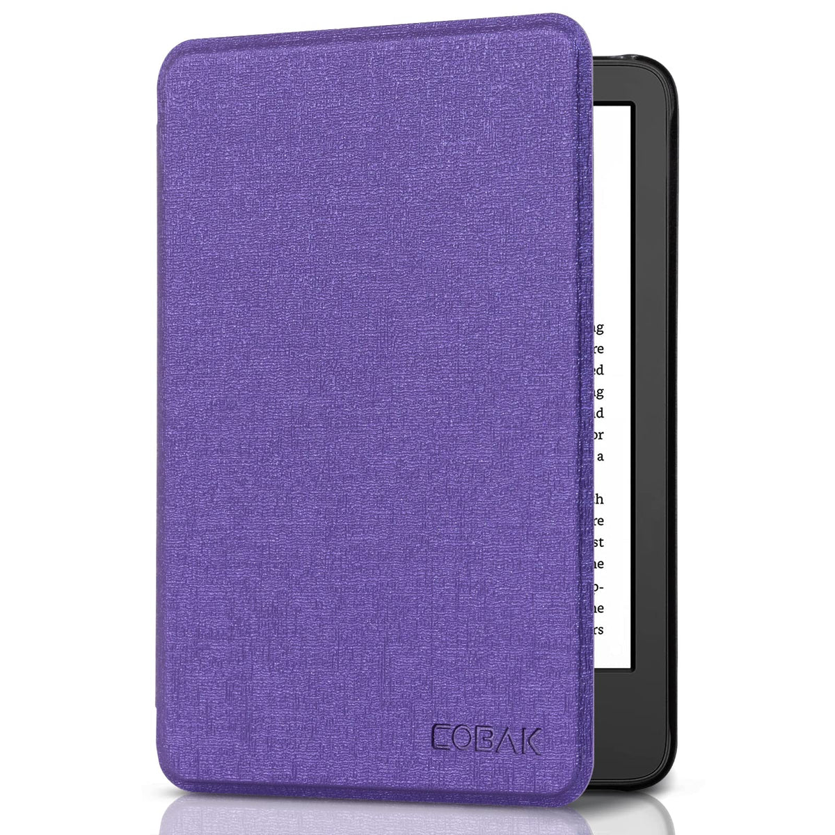 CoBak Case for 6" Kindle 11th Generation 2024 and 2022, Premium PU Leather Smart Cover with Auto Sleep/Wake for Kindle, Black