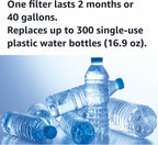 Amazon Basics Enhanced Water Filter, Brita Filter Replacement, 3-Pack